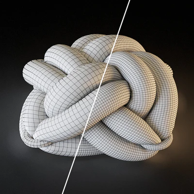 Knot floor cushion — Ver 2
