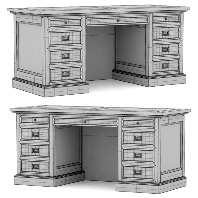 Dantone Home Desk Oxford Large White — Descargar