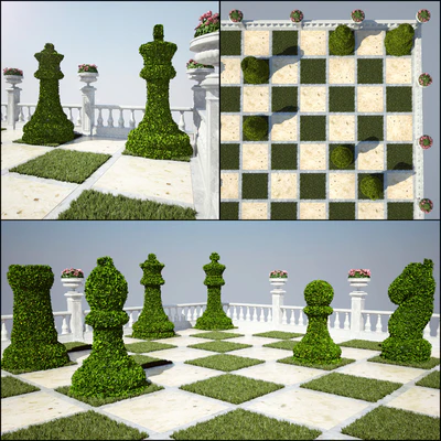 Chess flowerbed — Вид 3