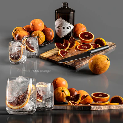 Gin with blood oranges — Ver 1
