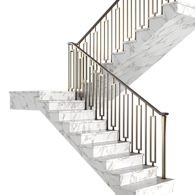 Современная мраморная лестница в стиле Ар-деко.Modern interior stair — Скачать