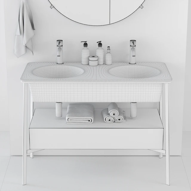 Wash Basin Ceramica Cielo Catino Doppio — Descargar