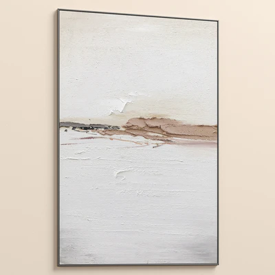 Textural Abstract Neutral Landscape Wall Art C-841 — Ver 6