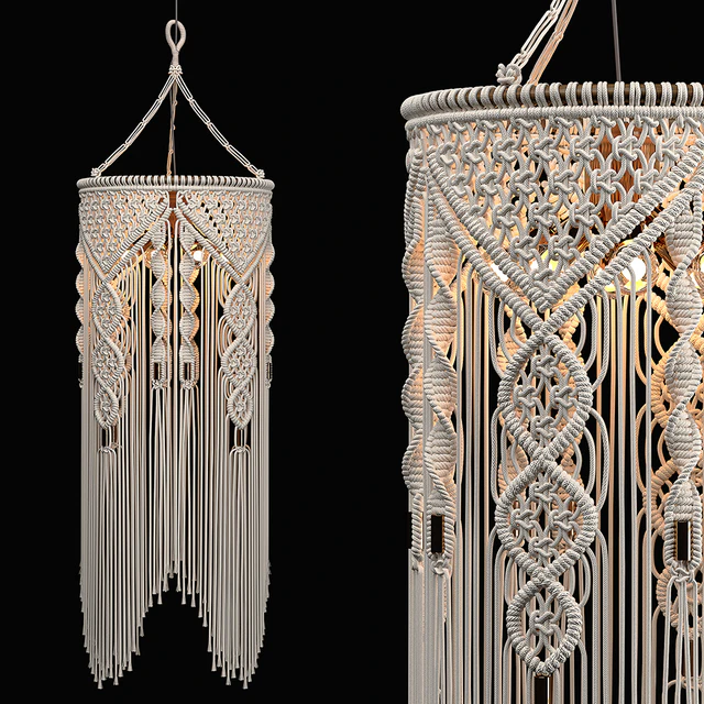 Macrame Pendant Light -2 — Скачать