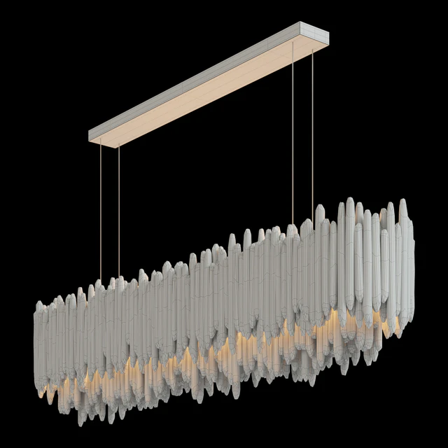 RH SELENITE CRYSTAL RECTANGULAR CHANDELIER 72 " — Descargar