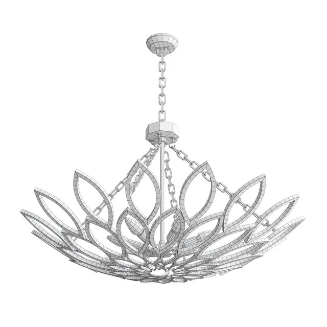 Allemande Nickel Chandelier by Currey & Company — Descargar