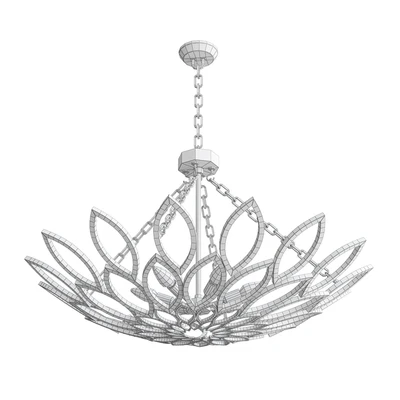 Allemande Nickel Chandelier by Currey & Company — Ver 2