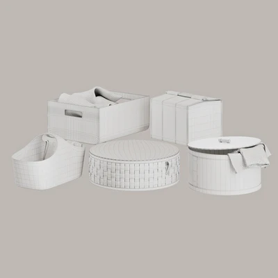 Set of baskets for storing clothes — Ver 4