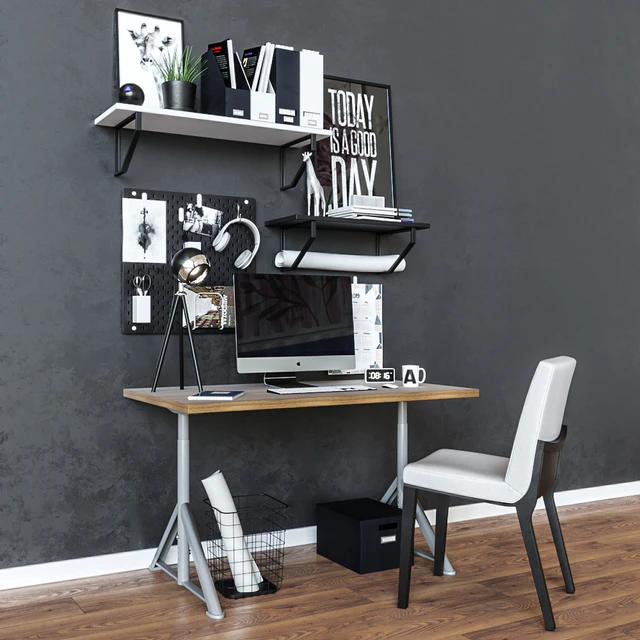 Workplace table ikea IDOSEN — Descargar