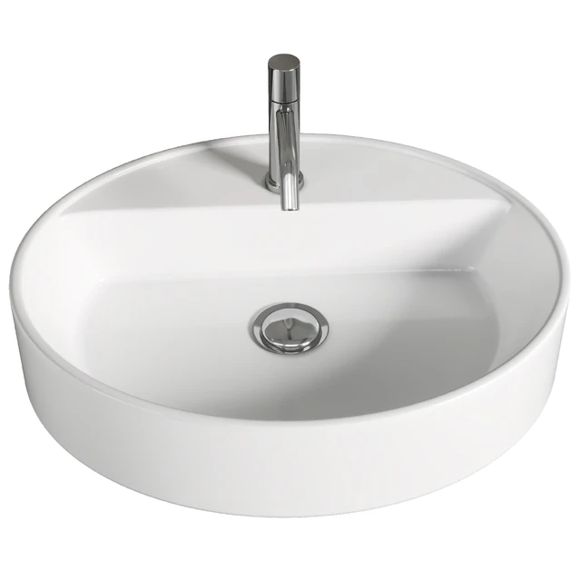 Lavabo da appoggio con foro rubinetto Londra ovale 50 Olympia — Скачать