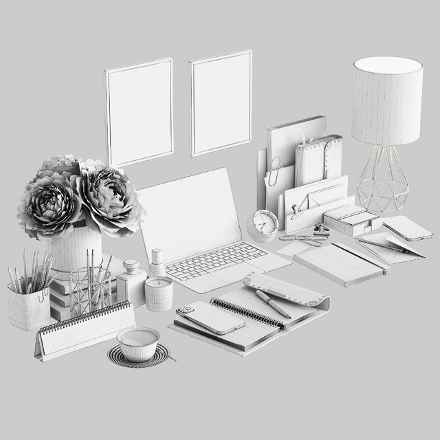 Workplace set WT 02 Rose — Descargar