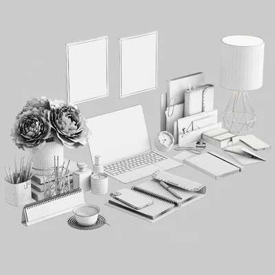 Workplace set WT 02 Rose — Ver 2