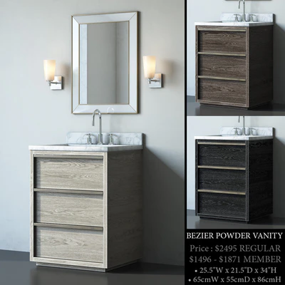 bezier powder vanity — Ver 1