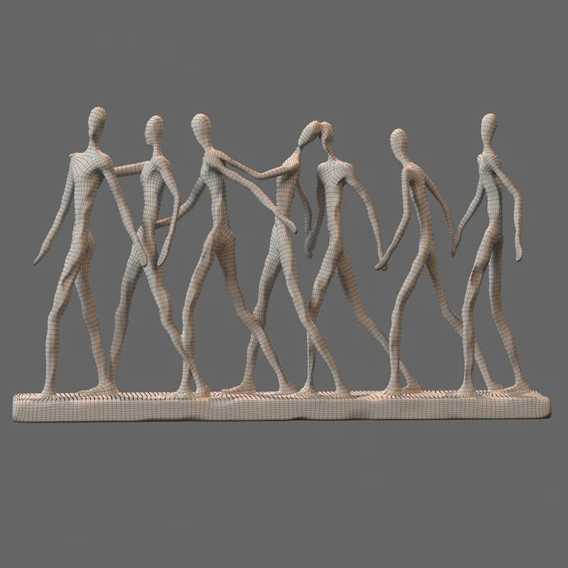 Abstract Family Camaraderie Decorative Showpiece Ornament — Descargar