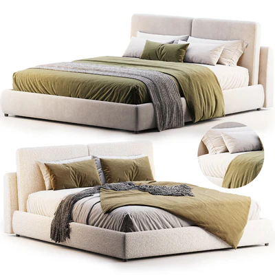 Cloud Bed Queen Cream Boucle Sundays Company — Ver 1