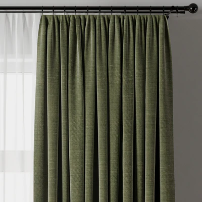 Curtain with rod 19 Green curtain HBH — Ver 6