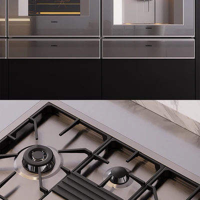Kitchen Poliform Artex (vray GGX, corona PBR) — Ver 3