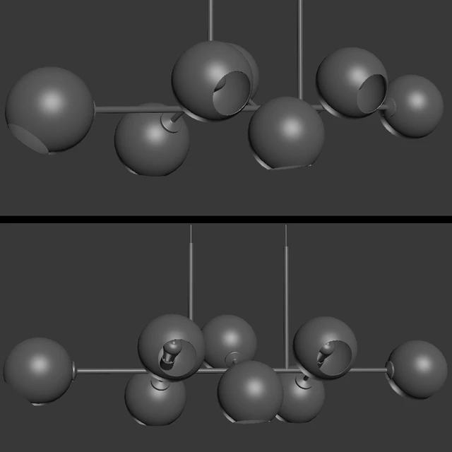Lighting Staggered Glass Chandelier — Descargar