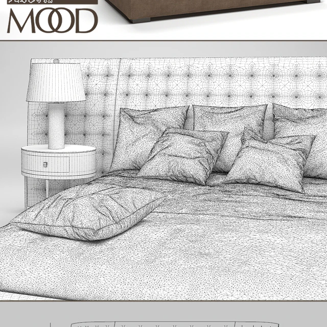 Flexform Mood Caress Bed — Скачать