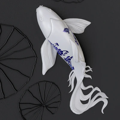 FISH Koi   Wall Sculptures — Вид 3