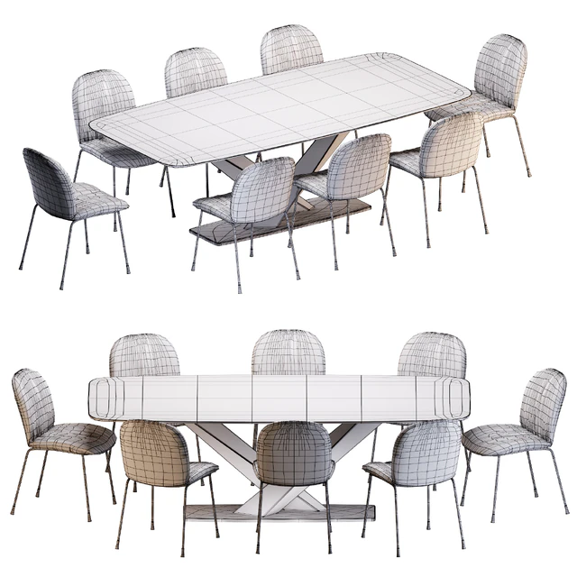 Cattelan Italia Tina chair Stratos Keramik table — Скачать