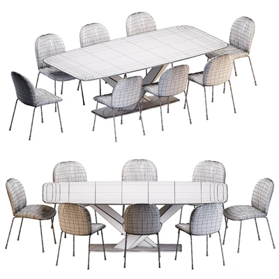 Cattelan Italia Tina chair Stratos Keramik table — Вид 3