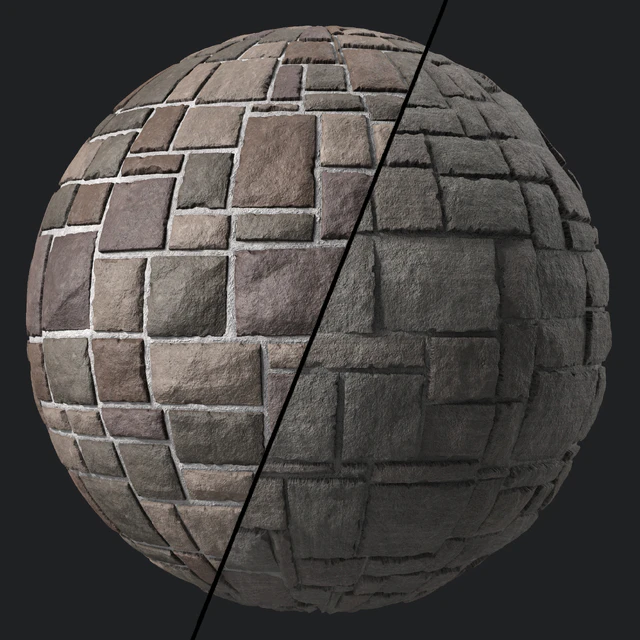 Stone Wall Materials 104- Decorative Random Pattern | Pbr 4k Seamless — Скачать