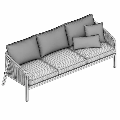 Outdoor Garden Woven Lounge 3 seater Sofa by Kettler — Вид 6