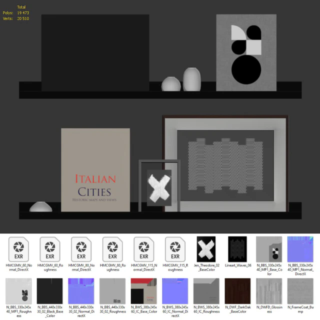 Decorative set on the shelves — Descargar