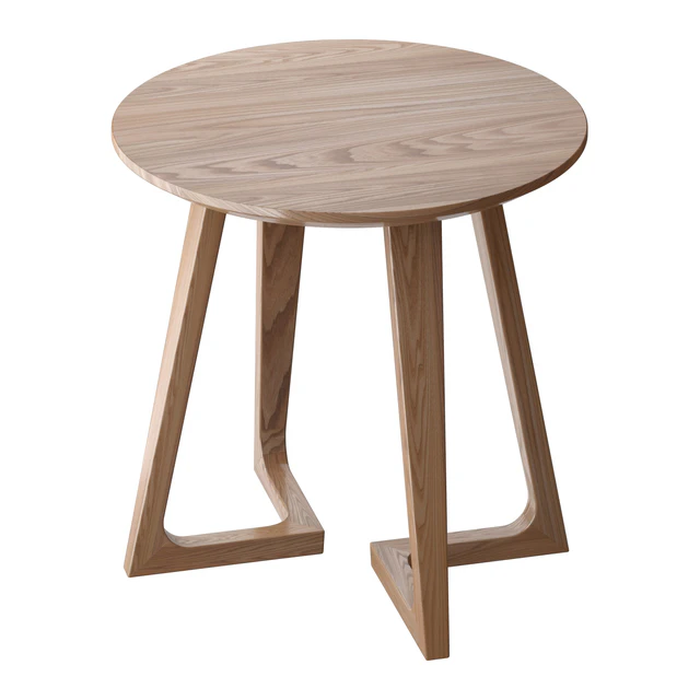 American-style household solid wood round coffee table — Descargar