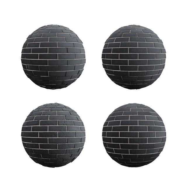 Black brick tiles — Descargar