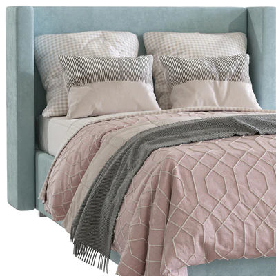 Bed Elliot Shelter Upholstered Headboard 2 — Ver 4