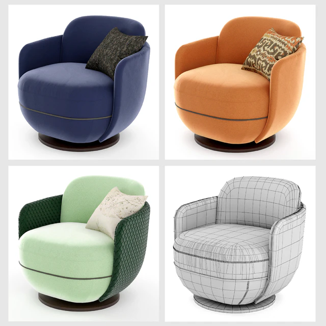 armchair Miles Lounge by Wittmann — Descargar