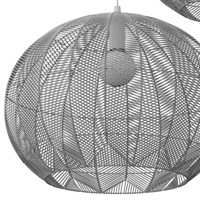 NATURAL ROUND RATTAN PENDANT — Descargar