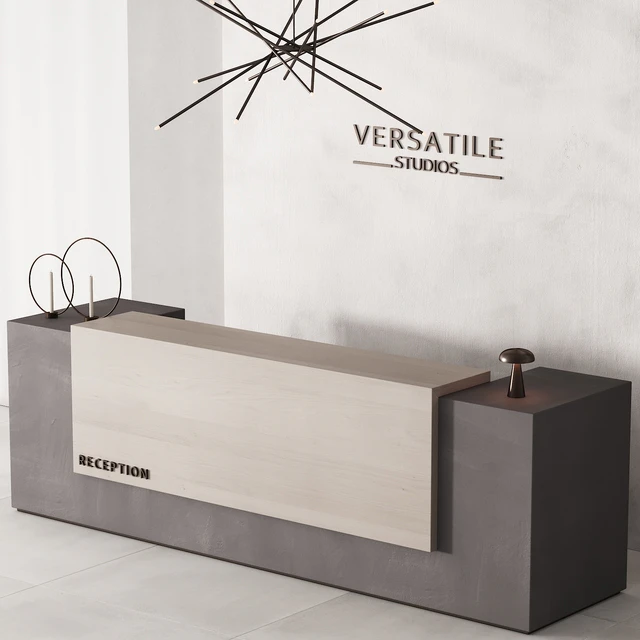 182 office furniture 02 reception desk 02 — Descargar