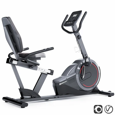 Horizontal exercise bike Hop-Sport HS-060L. Training apparatus — Ver 1