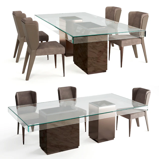 Visionnaire Cabiria chair Marty table — Скачать