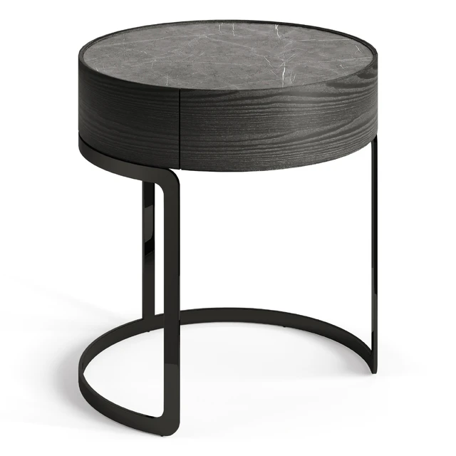 Light Luxury Circle Marble Bedside GG42 — Скачать