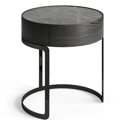 Light Luxury Circle Marble Bedside GG42 — Вид 7