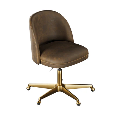 Rh Alessa Leather Desk Chair — Вид 3