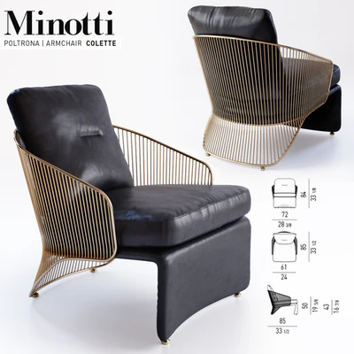 Colette Minotti poltrona armchair — Вид 1
