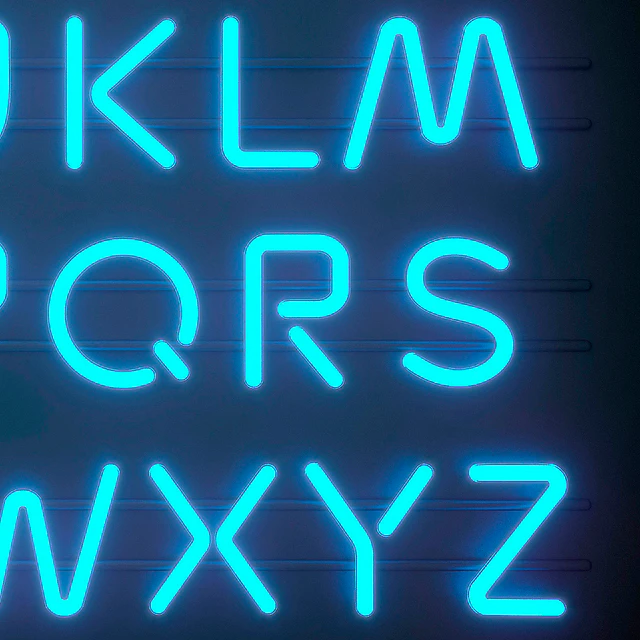 Light modules. Set 06. Neon Alphabet — Скачать
