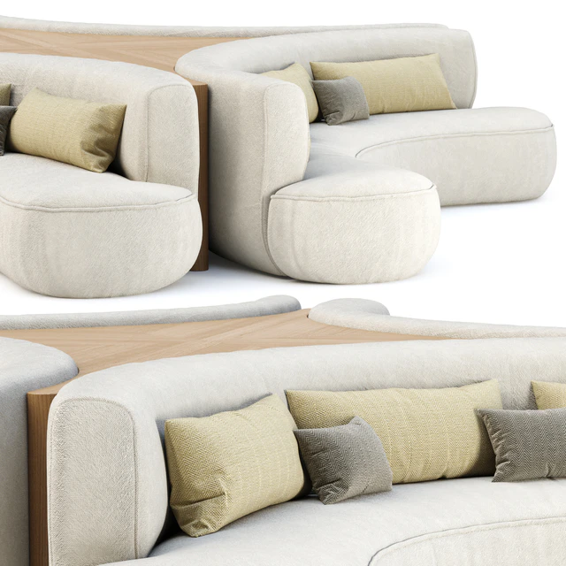 Jenifer modular restaurant sofa JR20 / Modular restaurant lounge sofa — Descargar