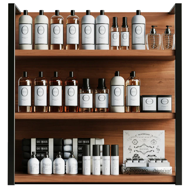 Collection of cosmetics for beauty salons or bathroom — Download