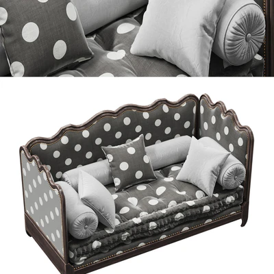 Sofa bed Sevigne day bed by Moissonnier — Ver 3