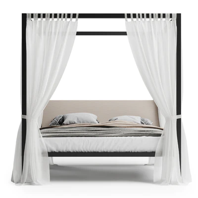 Zanotta milleunanotte bed black — Ver 2