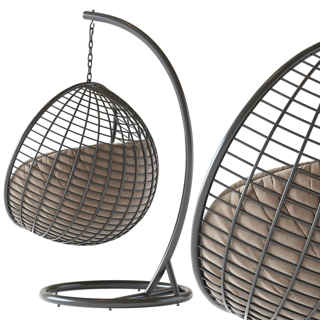 Hanging chair Cocoon De Luxe, black — Descargar
