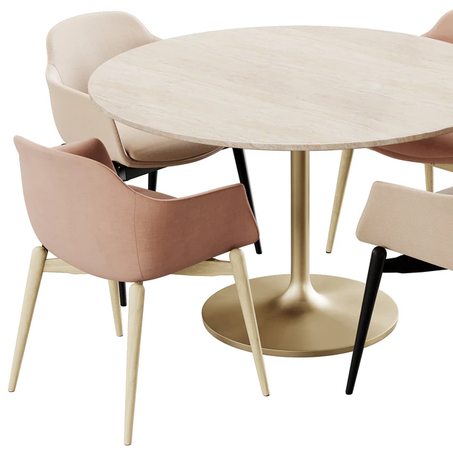 Marelli & Crate & Barrel Nero dining set — Descargar