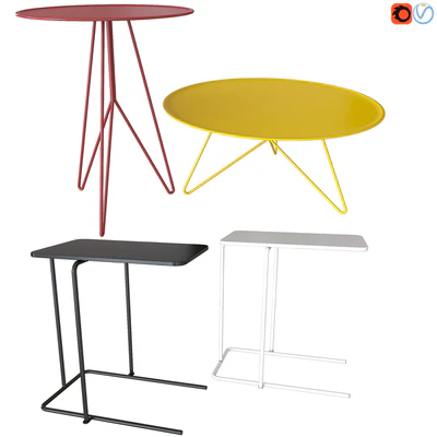 Set of coffee tables. Miniforms LINK. IKEA RIAN — Ver 1