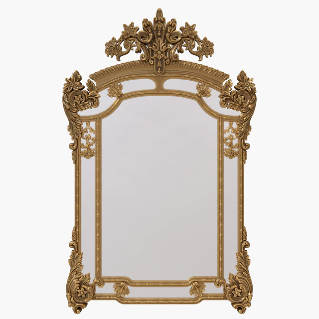 Gold rococo mirror — Скачать